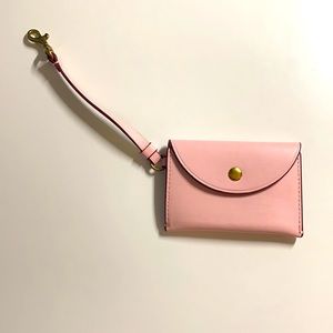 J. Crew mini pink card case